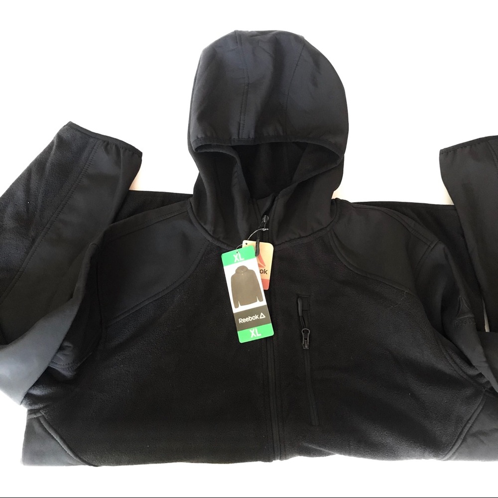 Reebok Black Zip Up Sweater